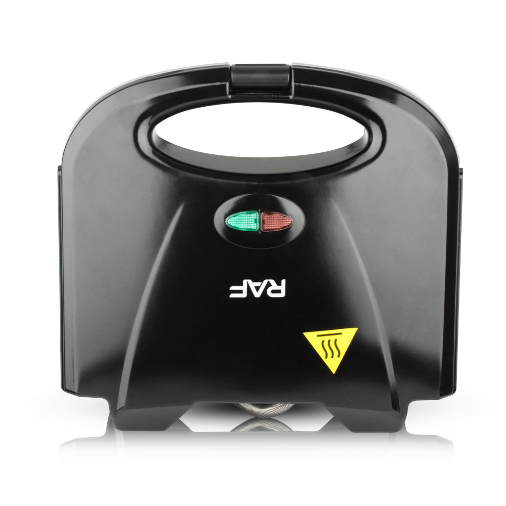 RAF Sandwichmaker - Tosti IJzer in gesloten positie met controlelampjes en hitte-indicator voor veilig en eenvoudig gebruik