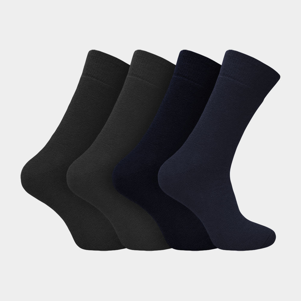 Calcetines térmicos – Pack de 4 pares – Azul claro, azul, gris claro y gris oscuro