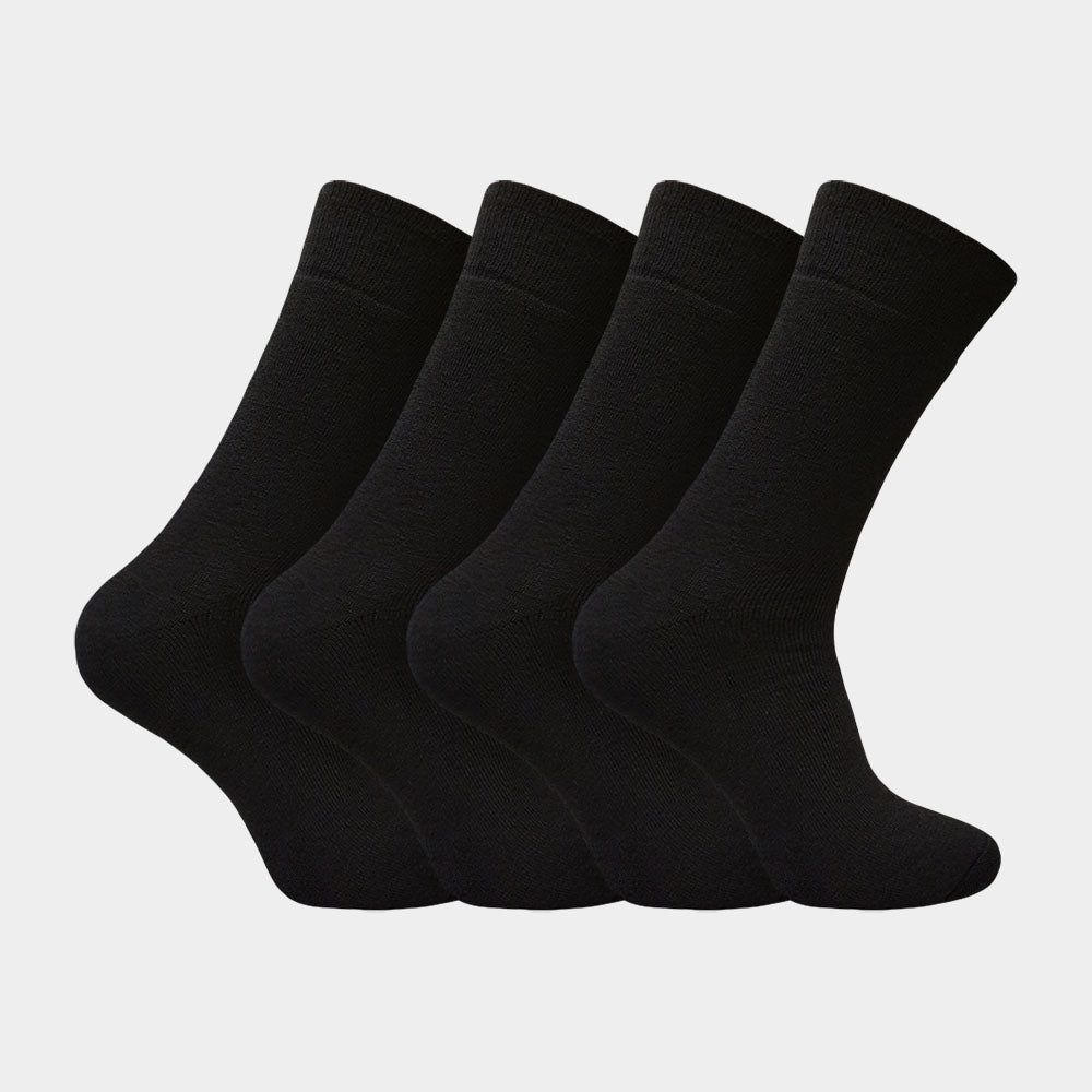Thermosocken – 4 Paar – schwarz