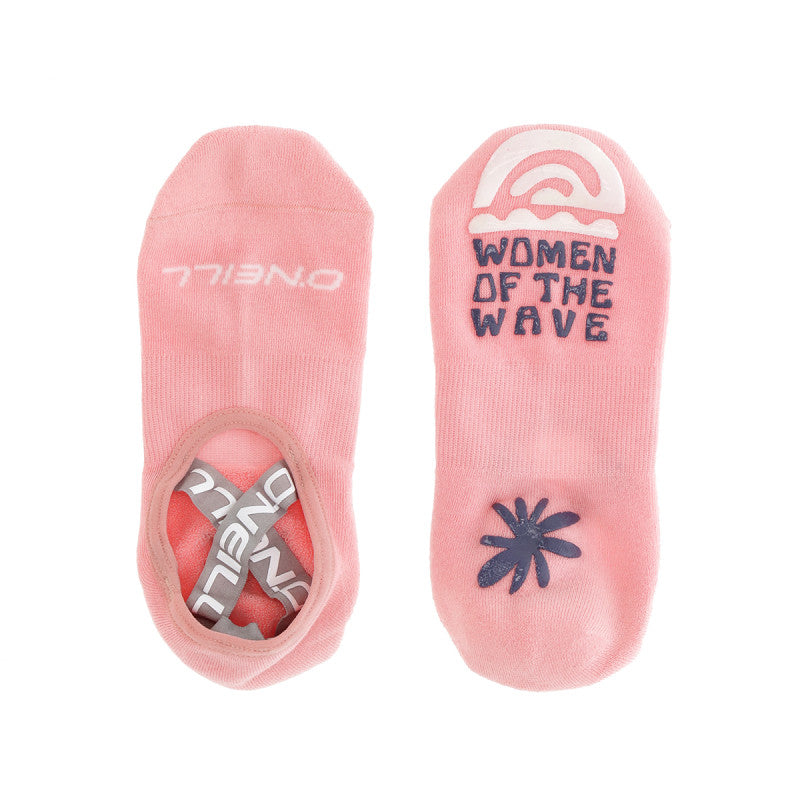 Damen-Yoga-Sneaker-Socken, rutschfest, mit Blütenmuster