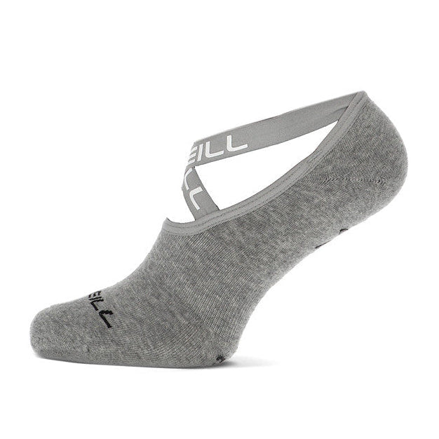 Damen-Yoga-Sneaker-Socken, rutschfest, grau