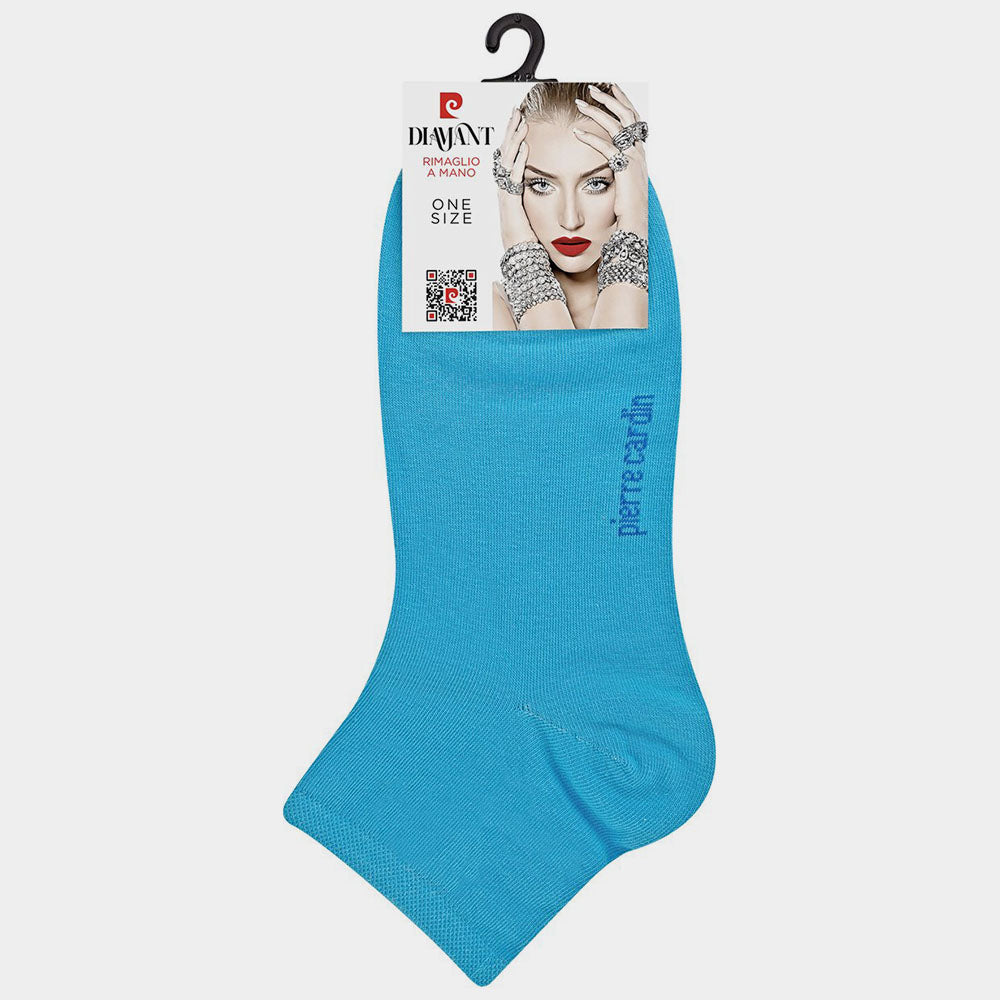 Calcetines quarter con diseño de rombos para mujer – Pack de 12 pares – Moda