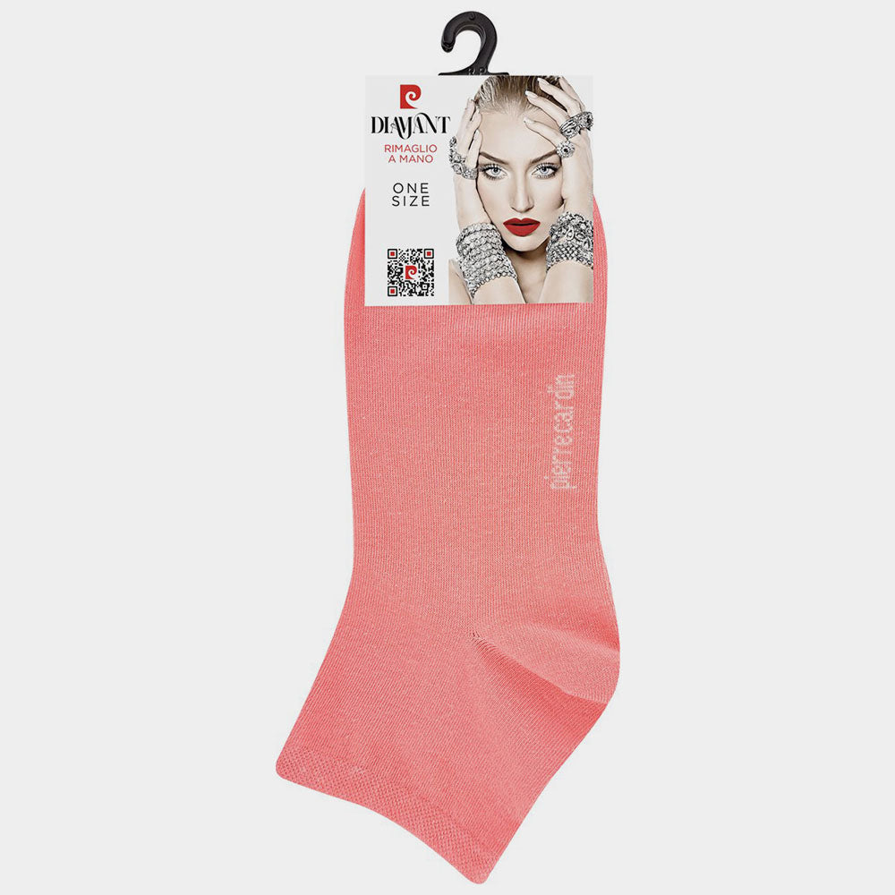 Calcetines quarter con diseño de rombos para mujer – Pack de 12 pares – Tonos pastel