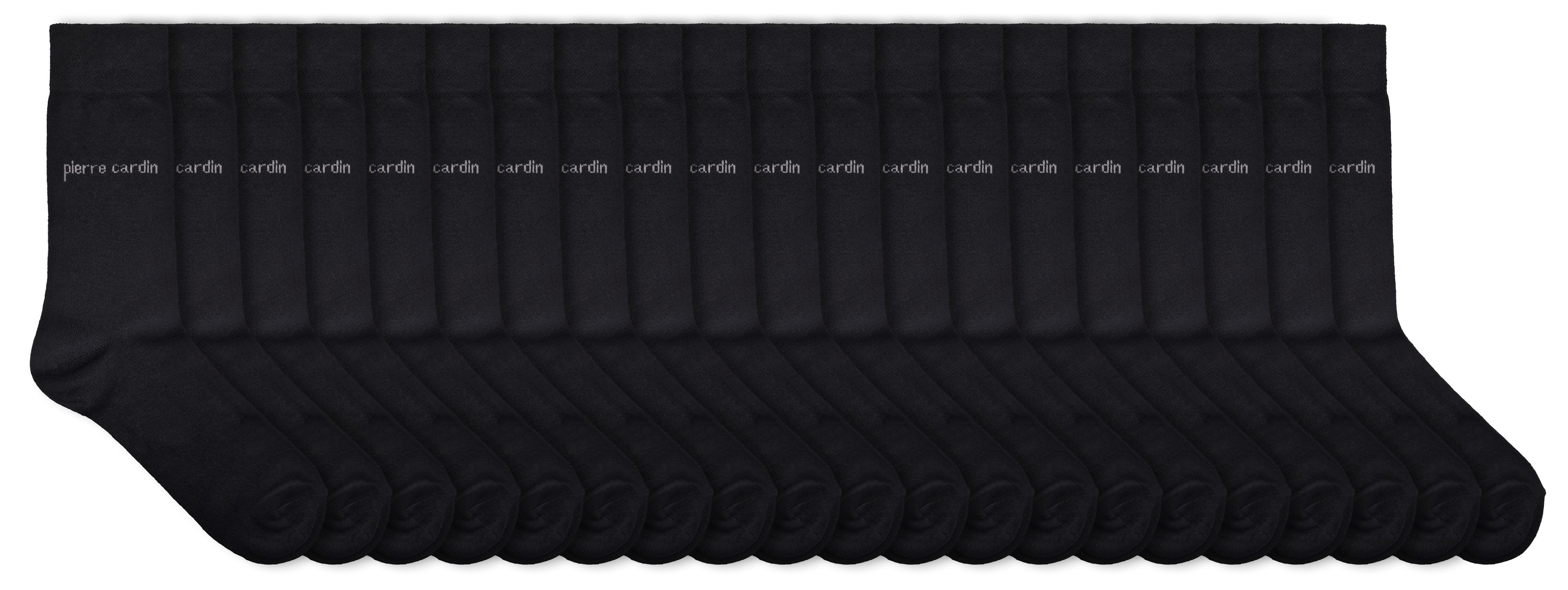 Herren-Baumwollsocken – 20 Paar – Schwarz