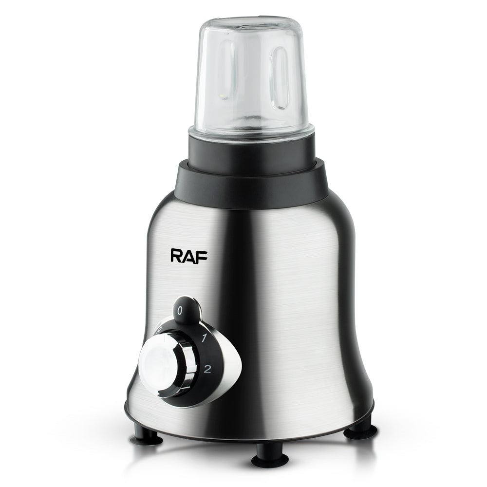 De RAF Elektrische Blender met mini-hakmolen op de motorbasis voor het snel malen van ingrediënten