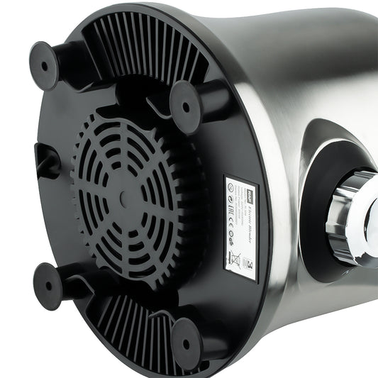 Onderkant van de RAF Elektrische Blender met ventilatieopeningen en antislipvoetjes voor stabiliteit