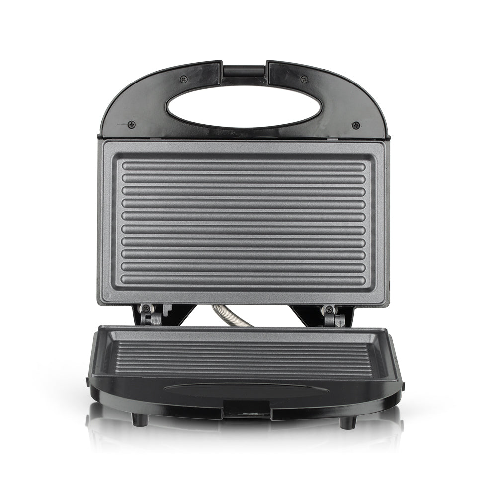 Open RAF Sandwichmaker met antiaanbakplaten voor het bereiden van tosti's en gegrilde sandwiches, compact en eenvoudig schoon te maken
