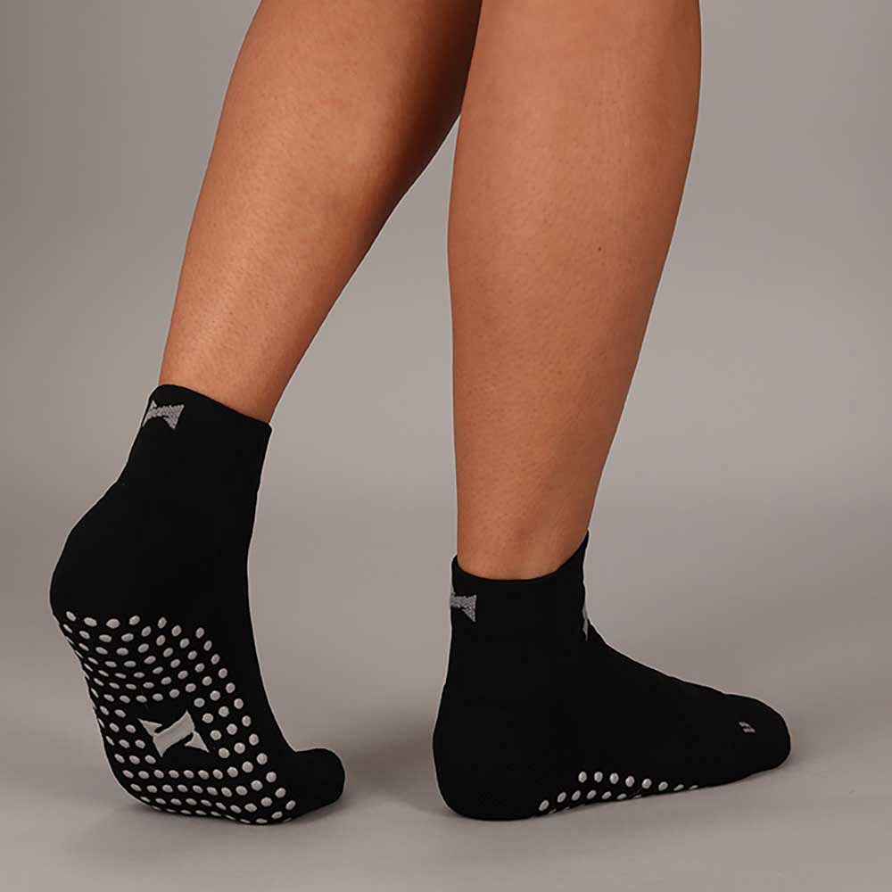 Yoga-Socken Sportsystem Pastellschwarz